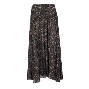 Isabel Marant Etoile Pleated A-line Floral Maxi Skirt for Resort Wear size 36